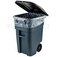 Plasticplace 65 Gallon Trash Bags │ 1.5 Mil │ Clear Heavy Duty Garbage Can Liners │ 50” x 48 Count (Renewed)
