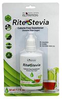 Rite Stevia Liquid Drops Pure Sugar Substitute Zero Calorie Sweetener – No Carb, 0 Cal, Non GMO, Gluten Free, Keto & Diabetic Friendly – 50ml 1.7oz Bottle with Dropper