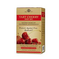 Solgar Tart Cherry 1000 mg, 90 Vegetable Capsules - Antioxidant with Quercetin, Chlorogenic Acid & Anthocyanins Compounds - Non GMO, Vegan, Gluten Free, Dairy Free - 90 Servings