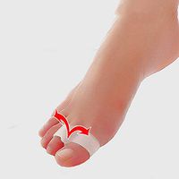 SHIJING 1Pair Soft Silicone Gel Toe Separators/Stretchers Bunion Corrector Hallux Valgus Alignment Orthopedics Pedicure Foot Care Tools