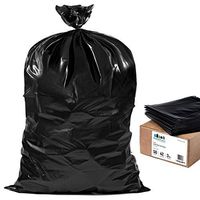 Plasticplace Contractor Trash 42 Gallon │ 3.0 Mil │ Black Heavy Duty Garbage Bag │ 33” x 48” (50 Count)