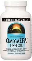 Source Naturals OmegaEPA Fish Oil - Marine Lipids with EPA & DHA Supports Cardiovascular & Brain Health - 100 Softgels