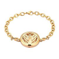 memorial jewelry Beautiful Shape Essential Oil and Perfume Diffuser Locket Bracelet, Aromatherapy Bangle 12 Color Pads