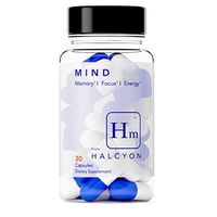 Halcyon Mind | Nootropic Brain & Immune System Booster Supplement to Enhance Immunity, Focus, Concentration & Improve Memory | Nootropics: Theacrine, Huperzine A, Alpha GPC, Rhodiola - Genius Clarity