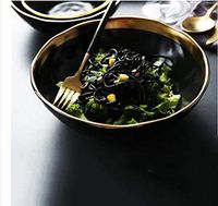 European Style Phnom Penh Deep Bowl, Ceramics Rice Bowl Soup Bowl Restaurant Porridge Bowl Noodle Bowl Vegetable Bowl Fruit Salad Bowl