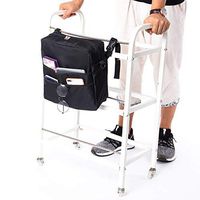 Fushida Rollator Bag,Universal Travel Tote for Carrying Accessories on Wheelchair,Best Gift on Father's Day,Lightweight Wheelchair Basket for Handicap, Disabled Elderly(Black, FGJ488)