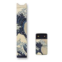 Biijo Japan Juul Skin Wrap for juul Accessories Sticker SYARAKU Hokusai Utagawa Kuniyoshi UKIYOE (Hokusai NAMI)