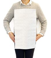 NEATsheets Disposable Adhesive Clothing Protector Bib for Adults & Kids, 400-Count, Grey Dot | 13" X 22" | Stylish, Absorbent & Spill/Stain/Liquid Resistant