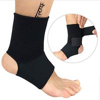 Adjustable Ankle Brace Compression Sleeve, 1Pc Breathable Ankle Support for Sprained Ankle. Stabilizer Foot Wrap, Prevent Re-Injury, Best for Men Women Sport to Reduce Swelling (Black, S)