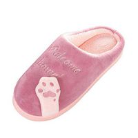 Theoylos Women's Cute Animal Slippers Warm Memory Foam Slippers Cotton Home Slippers Cozy House Slippers Indoor Outdoor Watermelon Red