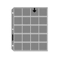Archivalware Polypropylene Slide Album Pages, 4 mil, 135mm, Holds 2x2" Slides, Pack of 25.