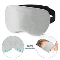 Sleep Mask - Eye Mask for Sleeping Cotton Eye Cover Women Men Eye Shades for Airplane Travel 100% Light Blocking Soft and Comfortable Eyemask with Adjustable Strap
