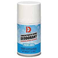 Big D Industries Metered Concentrated Room Deodorant, Fresh Linen Scent, 7 Oz Aerosol, 12/Box, New