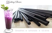 GAMLIEL RETAIL PURPLE Drinking Straws 0.31" inch wide diameter 8.60" length BPA- free Plastic Straight straw Restaurants,Coffee shops,Bars,Milkshake,Smoothie,Ice slush,Soda, Beverages (Purple, 250)