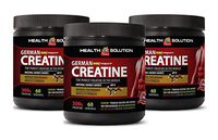 Bodybuilding Supplements Gainer - German CREATINE CREAPURE - Dietary Supplement - Creatine Powder Made in USA - 3 Cans 900 Grams (180 Servings)