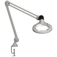 Luxo 18313 KFM LED-ESD Magnifier, 45" arm, 5-diopter lens (2.25X), edge clamp - Black
