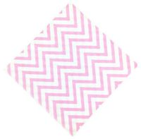 Just Artifacts Paper Party Napkins 6.5" 20pcs Chevron Baby Pink - Click for more colors & patterns!