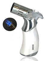 Zico Torch Quad Jet Flame Butane Torch Cigar Lighter 4 Colors Available (Silver)