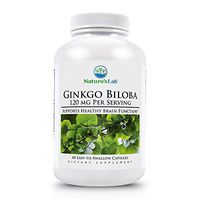 Ginkgo Biloba - 120mg - 60 Capsules (2 Month Supply) Supports Health Brain Function, Memory Sharpness, Antioxidant