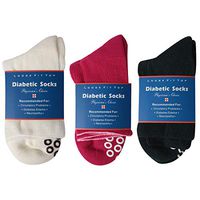 Socks Daze Lightweight Circulation Non Slip Cotton Diabetic Socks, Multicolored