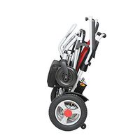 ZXOIHH Folding Electric Wheelchair, Portable Lithium Battery Electromagnetic Brake, Suitable for The Elderly/Disabled