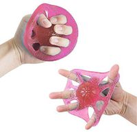 Liyes 8 Holes Hand Exerciser, Finger Stretcher, Grip Strength, Wrist Finger Trainer Ball - for Guitar Player & Rock Climbing (Pink, 1pcs)
