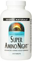 Source Naturals Super Amino Night - Advanced Amino Acid Formula - 240 Tablets