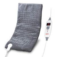 SAFR Thermotherapy Electric Heating Pad - Ultrasoft™ Microfiber - [12”x24” | XL - Charcoal]