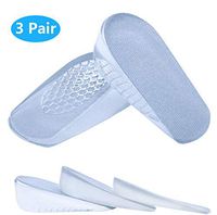 Silicone Height Increase Insoles, Heel Cushion Inserts, Comfortable Gel Heel Pads for Shock Absorbing Support, Silicone Cushion Shoe Insoles for Men and Women