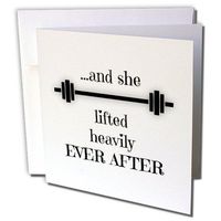 3dRose and She Lifted Heavily Ever After - Greeting Cards, 6" x 6", Set of 6 (gc_252212_1)