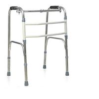 CW&T WW Elderly Walkers Stainless Steel Collapsible Adjustable Height Rehabilitation Walker