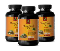 Stress Relief Natural Pills - Hemp Oil Pills for Anxiety - Hemp Oil for Anxiety and Pain - 3 Bottles 360 Liquid Capsules
