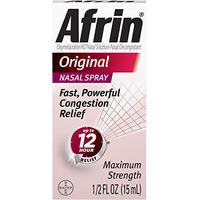 Afrin 12 Hour Decongestant Nasal Spray, Original, .5 oz