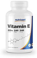 Nutricost Vitamin E 400 IU, 240 Softgel Capsules - Gluten Free, Non-GMO