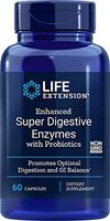 Life Extension Enhanced Super Digestive Enzymes with Probiotics, 60 Vegetarian Capsules