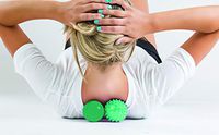 Fitness Therapy Massage Balls Set, Trigger Point Ball, Manual Muscle Roller Massager Ball, Spiky, Green