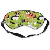 Tri-Colored Corgi Halloween Costumes Ghost Just Do Sleep Mask Pack Men and Women Or Children Eye Mask No Pressure Eye Masks for Sleep & Travel