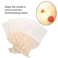 YAMEIJIA 10pcs/Pack One-Piece System Ostomy Bag Sanitary Drainable Pouch Colostomy Bag Ostomy Supplies