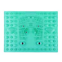 Foot Massage Mat Magnetic Acupressure Reflexology Massager Pad (Green)