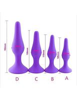 Zeezm Lovely and Lifelike 4 Pcs in Pure Silicone Ànâl Beads B-û-tt Plug for Beginners and Experienced Users Lightweight