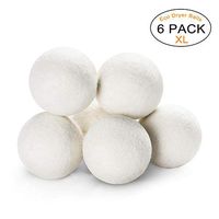 Yoge 6 Pack Eco New Zealand Dryer Balls Wool Dryer Balls Reusable Organic Natural Fabric Softener for Laundry, Wool Dryer Sheets Reduces Wrinkles &Static,Shortens Drying Time