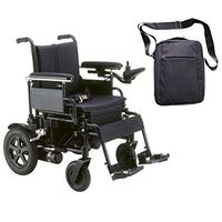 Drive Cirrus Plus EC Folding Power Wheelchair, 18" Seat & Free Front Zip Pocket Medical Utility Black Bag! - #CPN18FBA