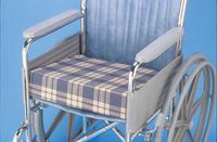 Foam Wedge Wheelchair Cushion Plaid 16" x 18" x 3" to 1"
