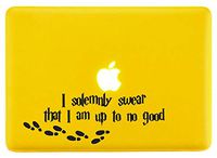 I Solemnly Swear That I Am up to No Good Decorative Laptop Skin Decal