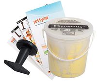 TheraPutty Standard Exercise Putty Yellow 5 LB + Puttycise Knob Turn TheraPutty Exercise Tool + Manual Bundle
