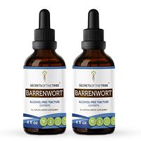 Barrenwort Tincture Alcohol-Free Extract, Organic Barrenwort Epimedium Grandiflorum Sexual Welness 2x4 OZ