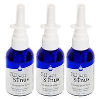 3-Pack Silver Sinus - Colloidal Silver Nasal Spray - Three 2oz Bottles