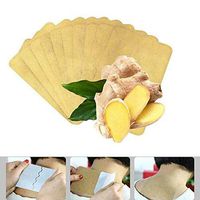 youjiaxioadian Herbal Ginger Patch,10PcsPromote Blood Circulation Ginger Foot Pads Ginger Organic Sleep, Relieve Pain and Improve Sleep, Joint Pain (White, OneSize)