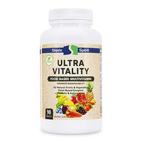 Vegan Whole Food Multivitamin for Men and Women - 42 Raw Fruits and Vegetables - Natural Vitamins, Minerals, Organic Extracts and Enzymes - Non-GMO