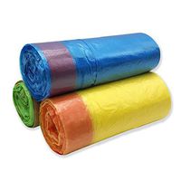 Small Drawstring Garbage Bags(1.2 Gallon 90 Counts) Extra Strong Trash Bag Liners (Multi Color)
